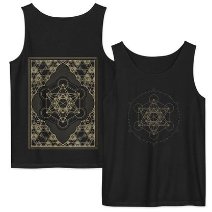 Metatron Cube Sacred Geometry Comfort Tank Top