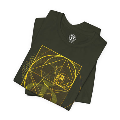 Sacred Geometry Golden Spiral Phi Unisex T-Shirt