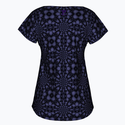Midnight Fractal Bloom Women's T-Shirt