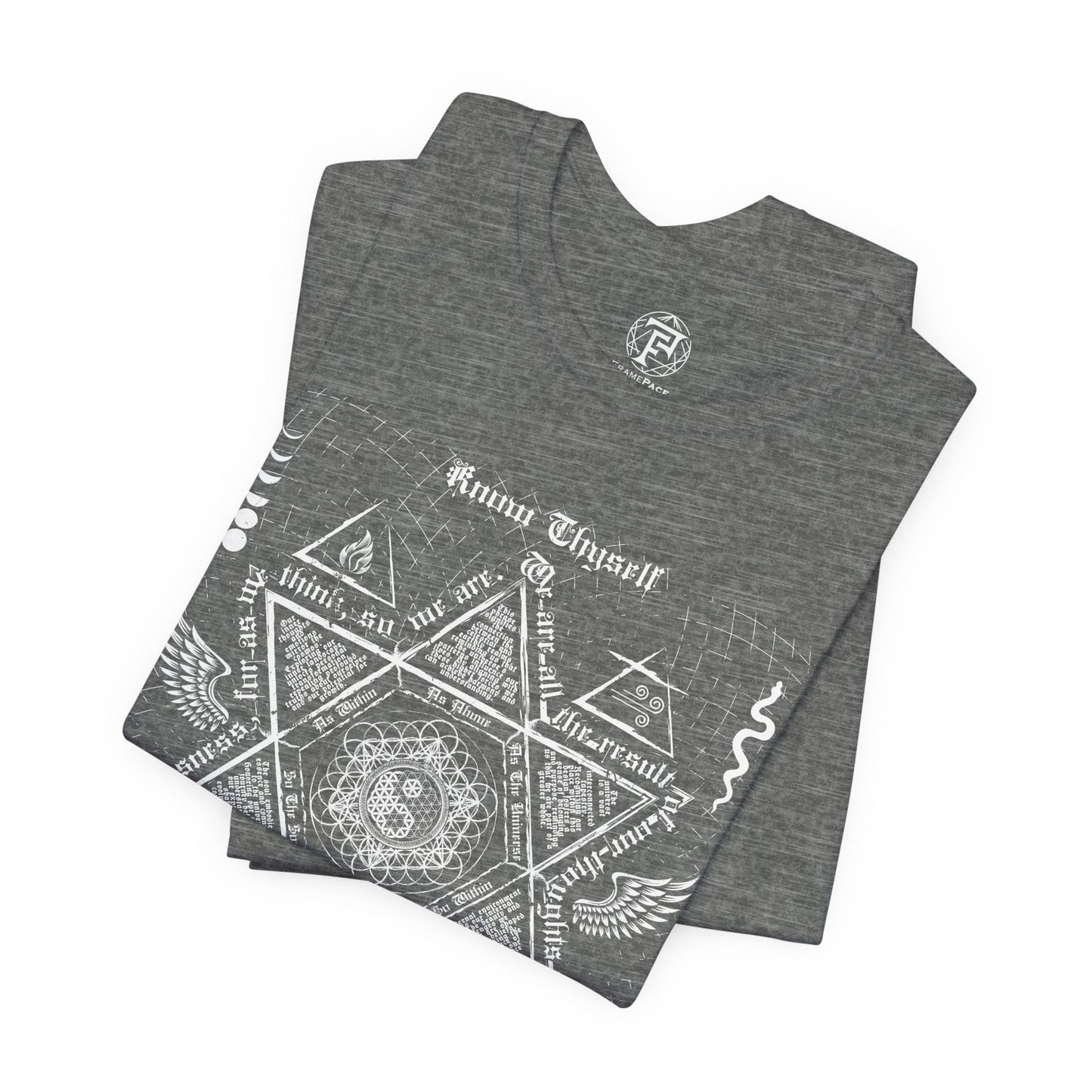 Occult Hermetic Wisdom Metatron's Cube Unisex T-Shirt