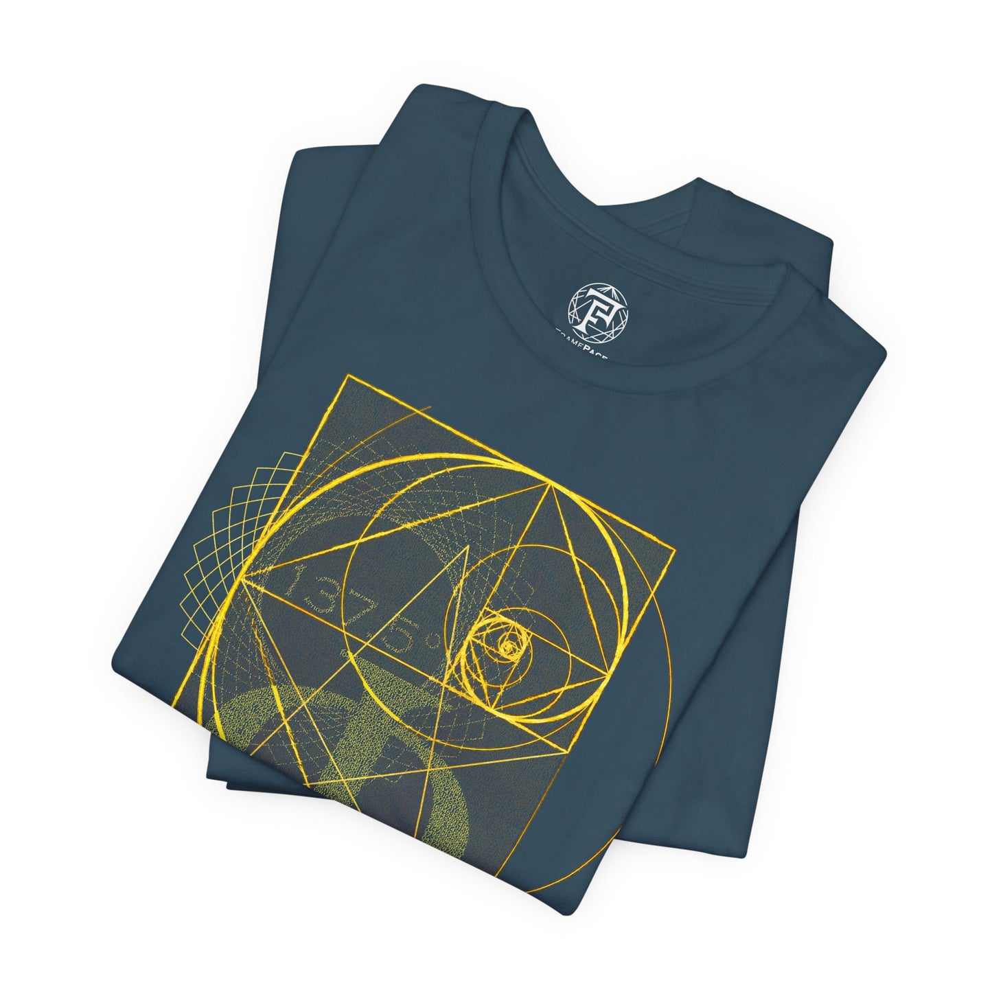 Sacred Geometry Golden Spiral Phi Unisex T-Shirt