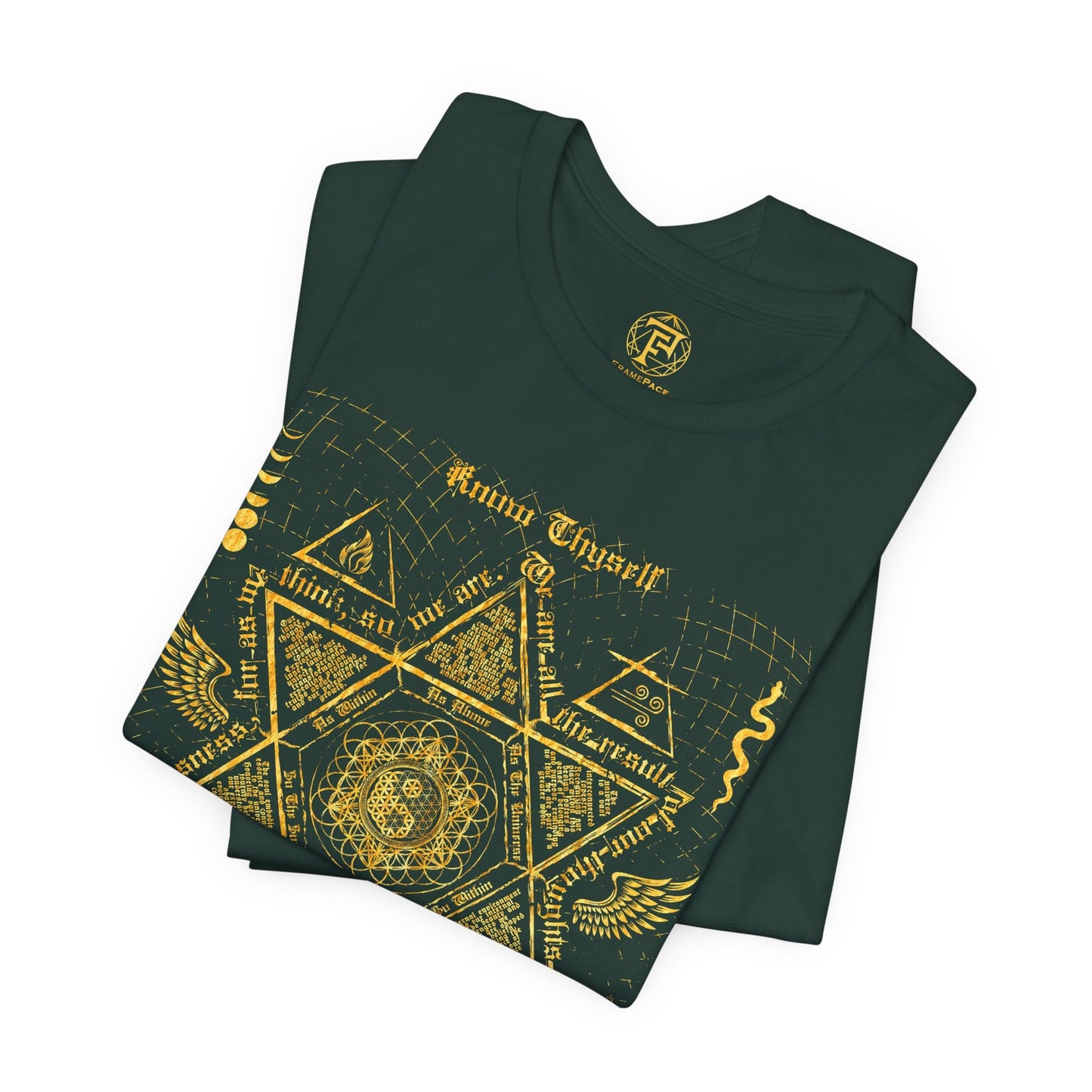 Occult Hermetic Wisdom Metatron's Cube Unisex T-Shirt