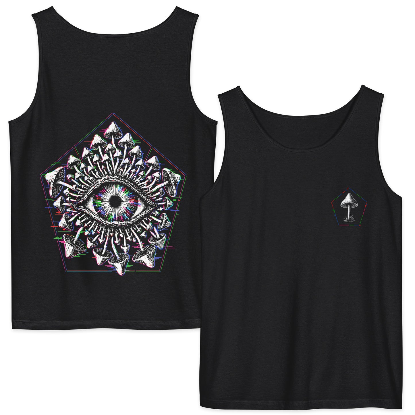 Third Eye Mushroom Front Back Comfort Tank