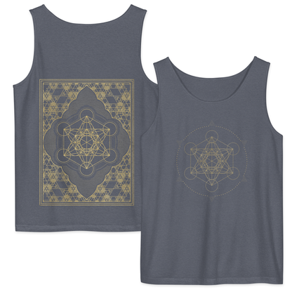 Metatron Cube Sacred Geometry Comfort Tank Top