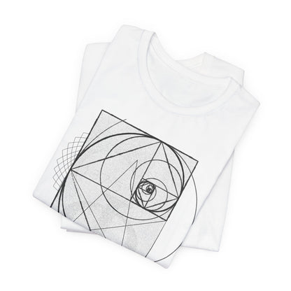 Sacred Geometry Golden Spiral Phi Unisex T-Shirt