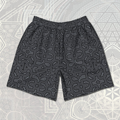 Shipibo Conibo Men's Athletic Long Shorts