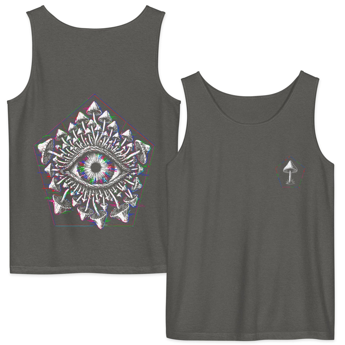 Third Eye Mushroom Front Back Comfort Tank