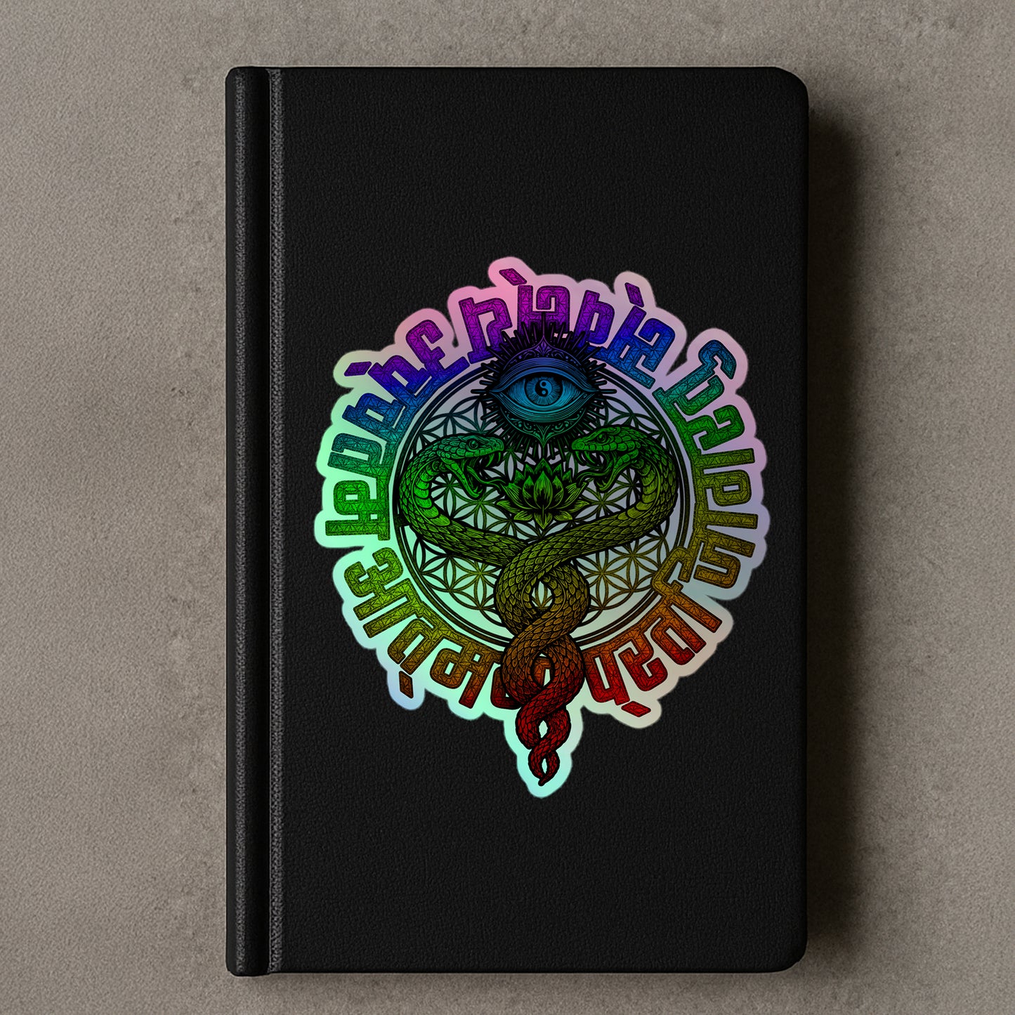 Awaken to Your Highest Self Holographic Sticker