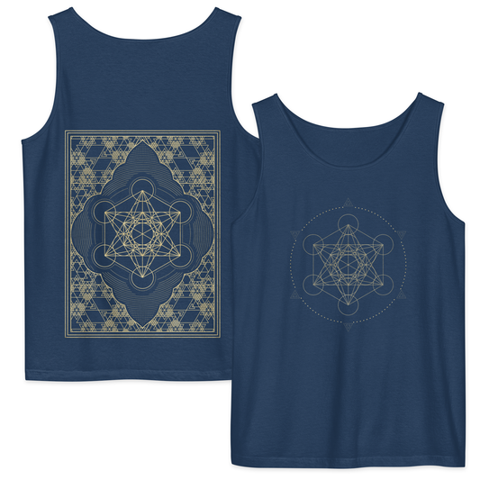Metatron Cube Sacred Geometry Comfort Tank Top