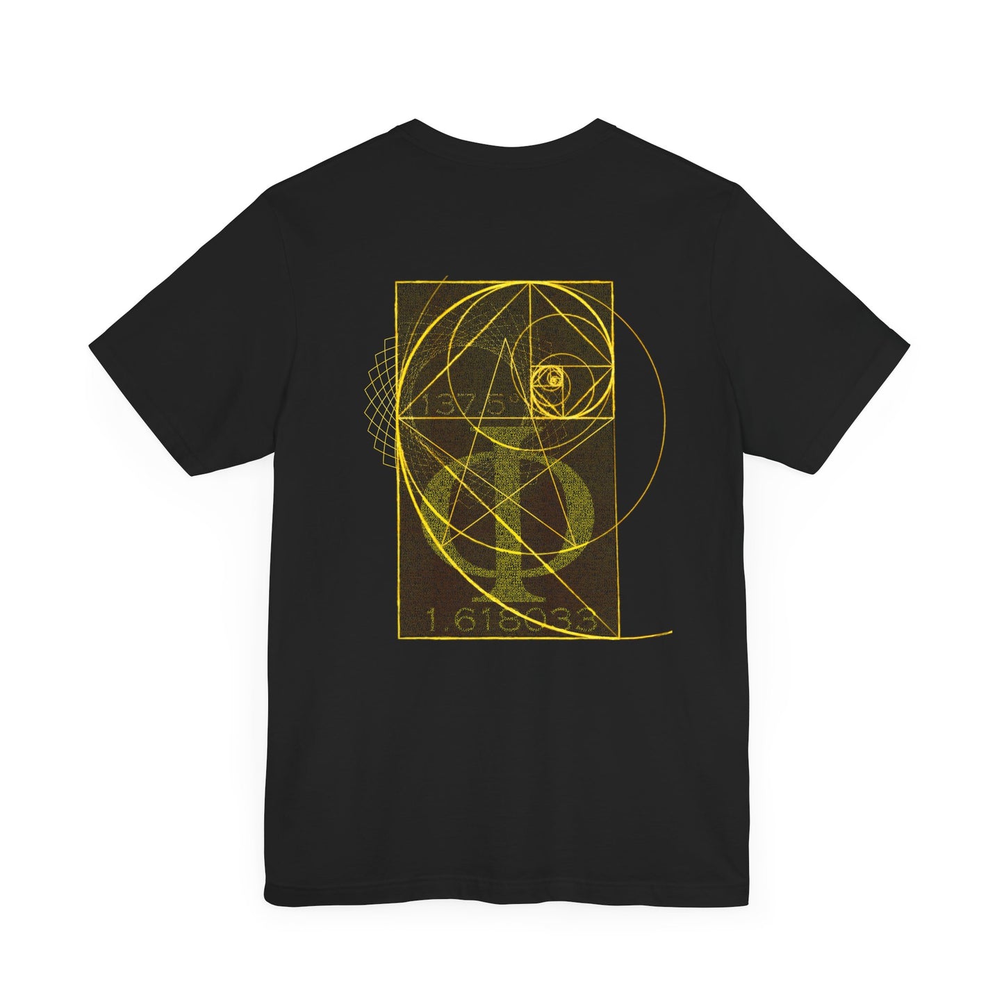 Sacred Geometry Golden Spiral Phi Unisex T-Shirt