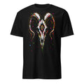 Psychedelic Ram Skull T-Shirt, Colorful Occult Skull Shirt, Trippy Gothic Festival Graphic Tee