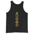 Platonic Solids Sacred Geometry Patterns Tank Top