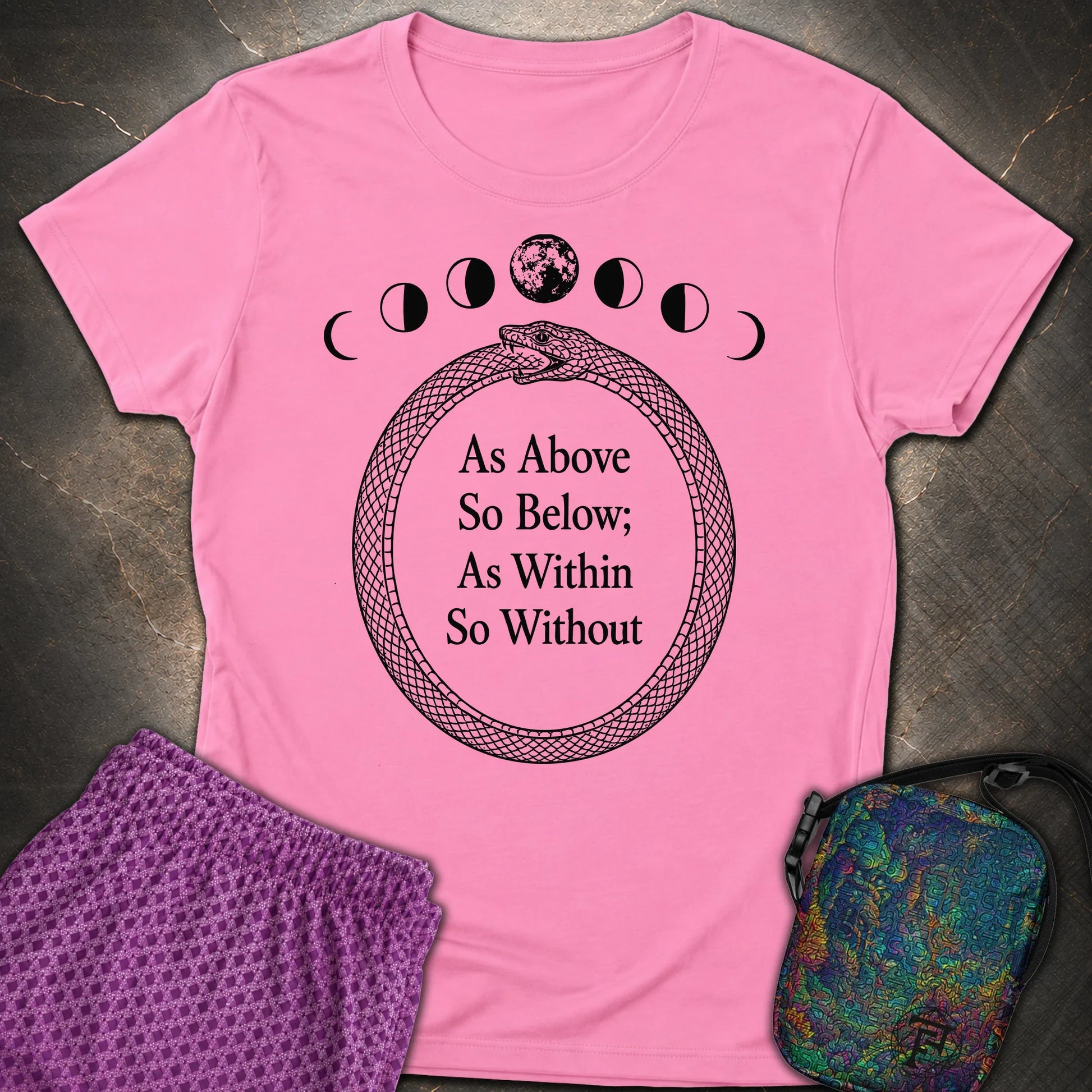 As Above So Below Ouroboros - As Above So Below Ouroboros Womens T-Shirt - Azalea