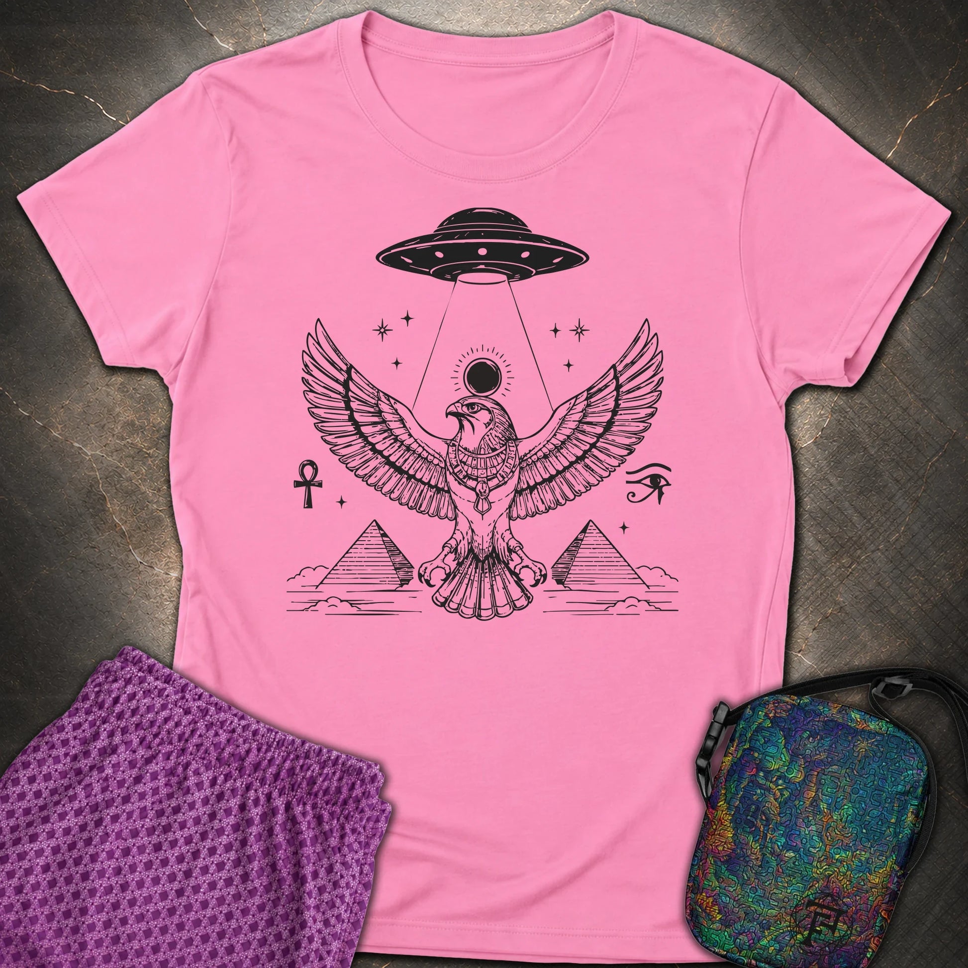 Shadow Falcon Under Alien Light - Shadow Falcon Under Alien Light Womens T-Shirt - Azalea