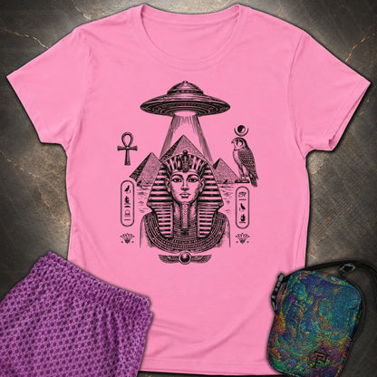 Pharaoh Under the Alien Light - Pharaoh Under the Alien Light Womens T-Shirt - Azalea
