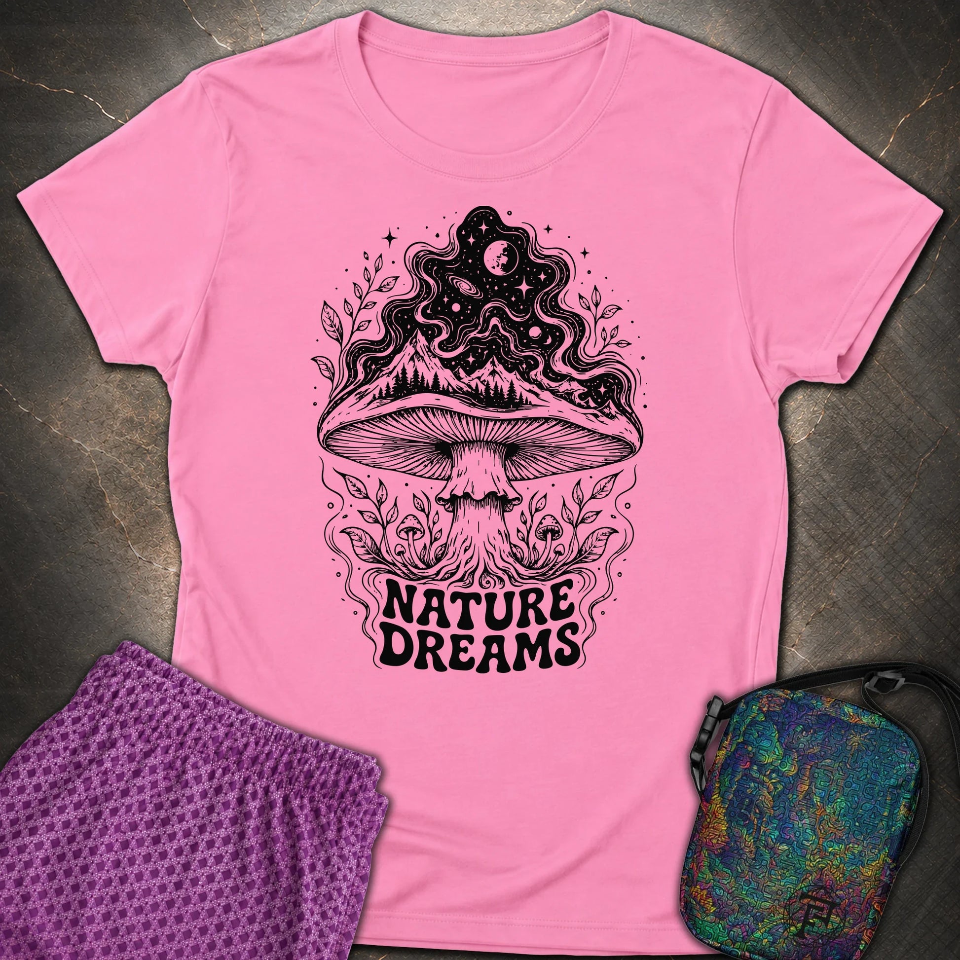 Nature Dreams - Nature Dreams Womens T-Shirt - Azalea