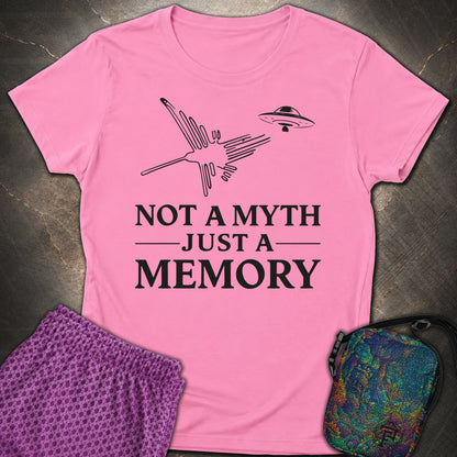 NOT MYTH JUST MEMORY Czarne - NOT MYTH JUST MEMORY Czarne Womens T-Shirt - Azalea