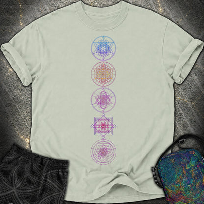 Sacred Geometry T-Shirt - Sacred Geometry Comfort T-Shirt - Bay