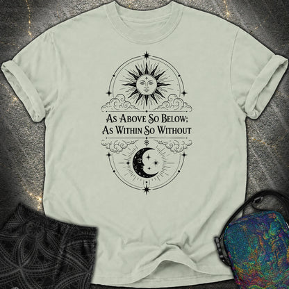 As Above So Below Sun Moon - As Above So Below Sun Moon Comfort T-Shirt - Bay