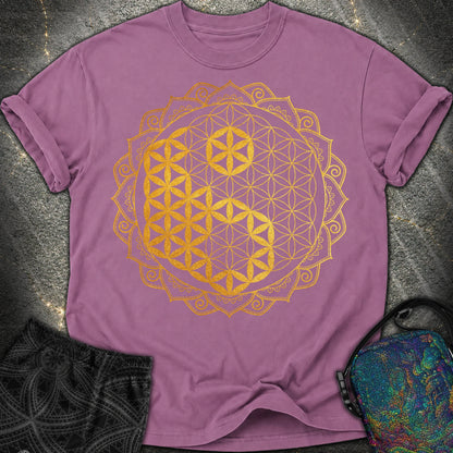 Yin Yang Gold Mandala - Yin Yang Gold Mandala Comfort T-Shirt - Berry