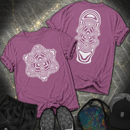 Mind Blown 2 Sided Comfort T-Shirt - Mind Blown 2 Sided Comfort T-Shirt - Berry