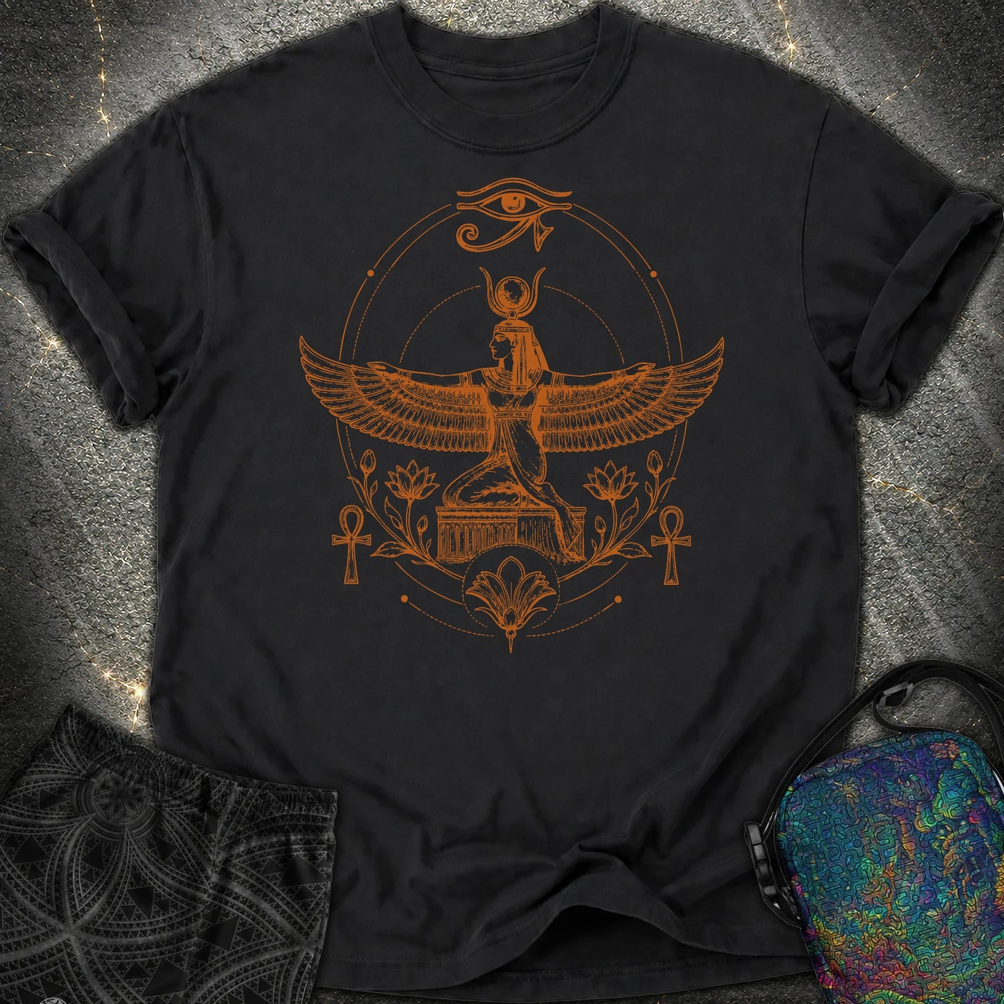 Winged Goddess of the Nile - Winged Goddess of the Nile Comfort T-Shirt - Black