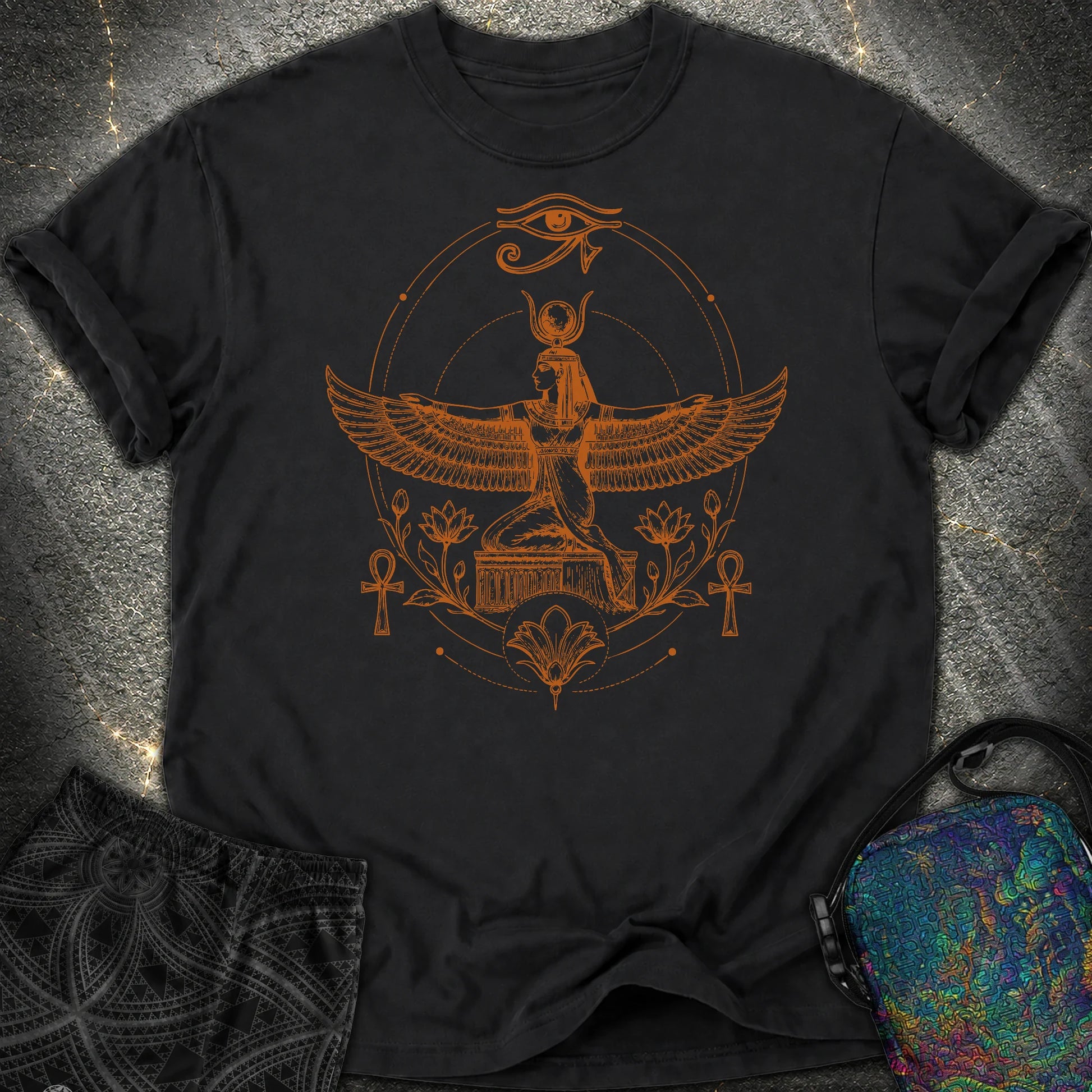 Winged Goddess of the Nile - Winged Goddess of the Nile Comfort T-Shirt - Black
