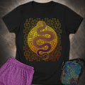 Shipibo Kene Cosmic Snake Women's T-Shirt