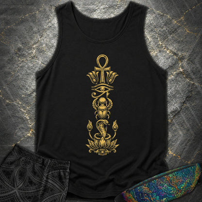 Ancient Egyptian Symbol Totem - Ancient Egyptian Symbol Totem Comfort Tank Top - Black