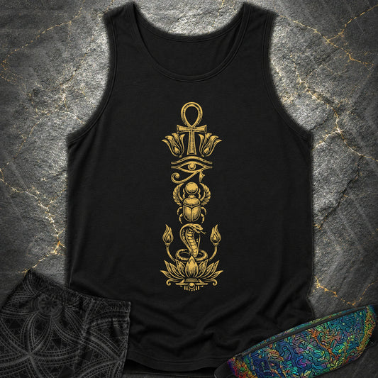 Ancient Egyptian Symbol Totem - Ancient Egyptian Symbol Totem Comfort Tank Top - Black