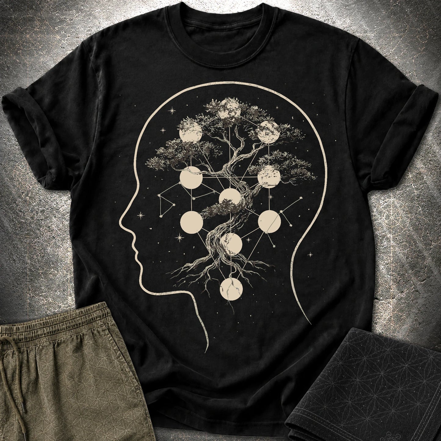 Sacred Tree of Thought T-Shirt - Sacred Tree of Thought T-Shirt - Black