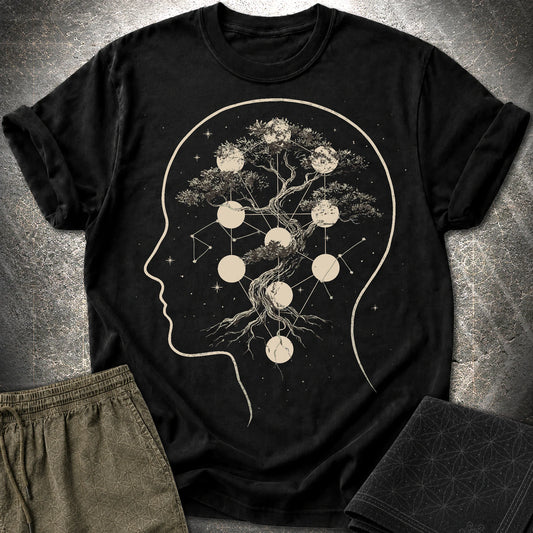 Sacred Tree of Thought T-Shirt - Sacred Tree of Thought T-Shirt - Black