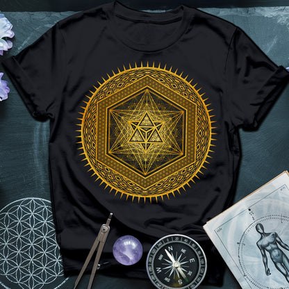 Metatron's Cube Radiating Merkaba T-Shirt