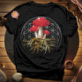 Fly Agaric Flower Of Life T-Shirt