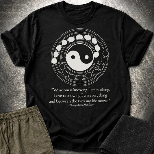 Nisargadatta Maharaj Wisdom T-Shirt - Nisargadatta Maharaj Wisdom T-Shirt - Black
