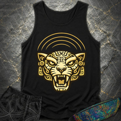 Mayan Jaguar - Mayan Jaguar Comfort Tank Top - Black