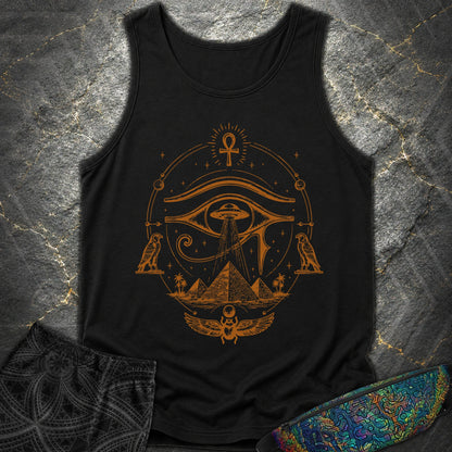 Ancient Eye Over Alien Pyramids - Ancient Eye Over Alien Pyramids Comfort Tank Top - Black