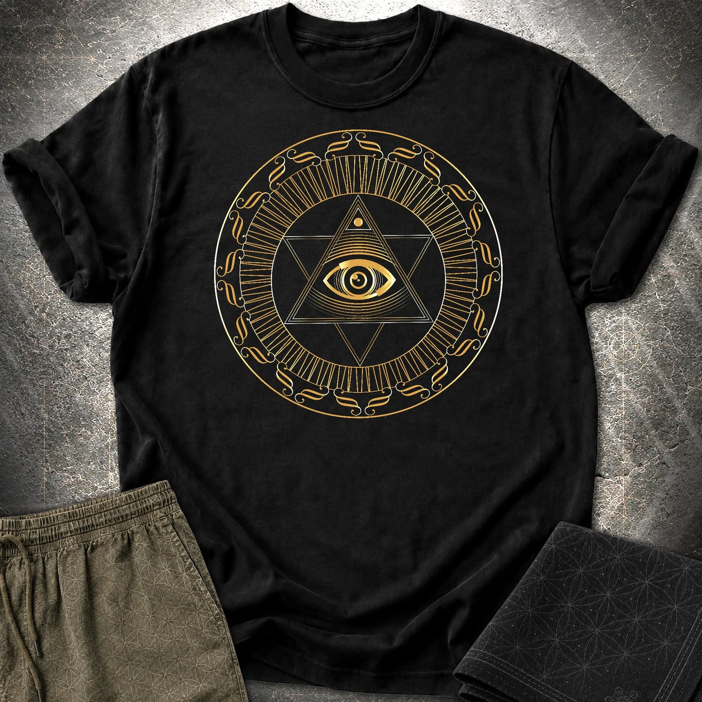 Eye Of Providence Star T-Shirt - Eye Of Providence Star T-Shirt - Black