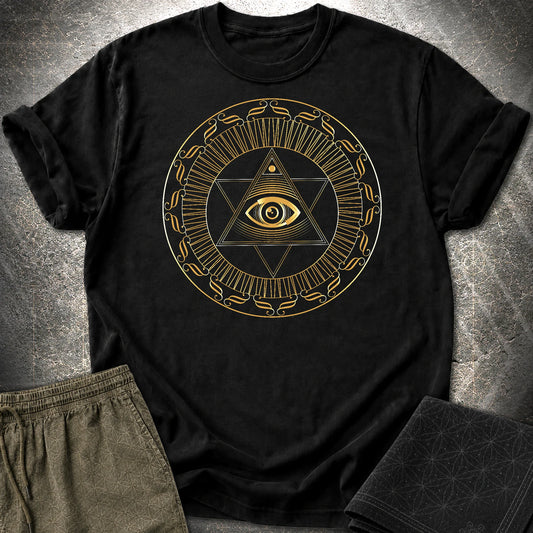 Eye Of Providence Star T-Shirt - Eye Of Providence Star T-Shirt - Black