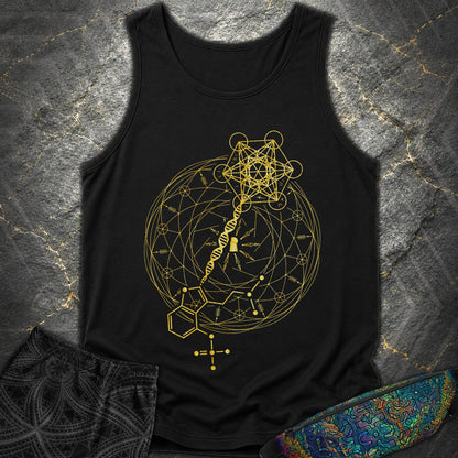 Psilocybin Key To Universe - Psilocybin Key To Universe Tank Top - Black