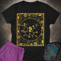 Psilocybin Molecule Mushroom Frame Womens T-Shirt