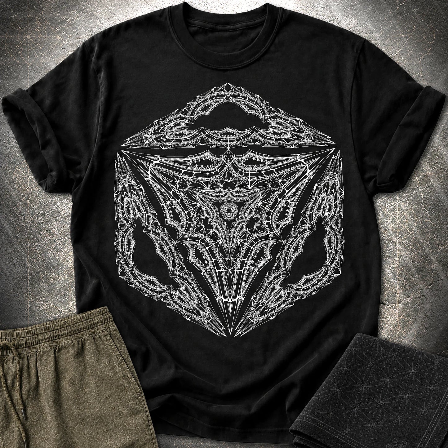 Organic Octahedron T-Shirt - Organic Octahedron T-Shirt - Black