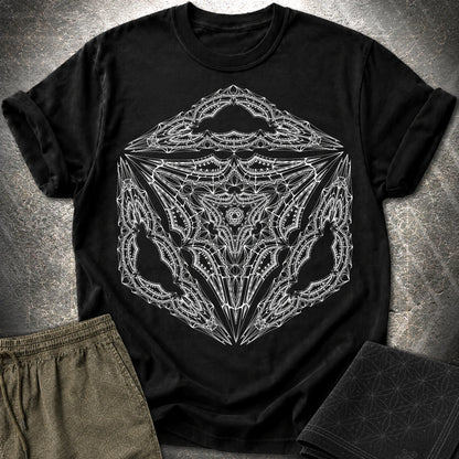 Organic Octahedron T-Shirt - Organic Octahedron T-Shirt - Black