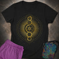 Sacred Geometry Radiating Mandala Womens T-Shirt