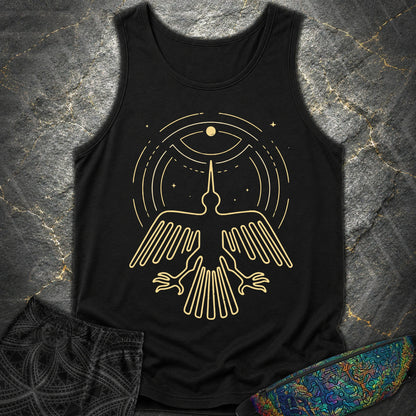 Geoglif Ptaka - Geoglif Ptaka Comfort Tank Top - Black