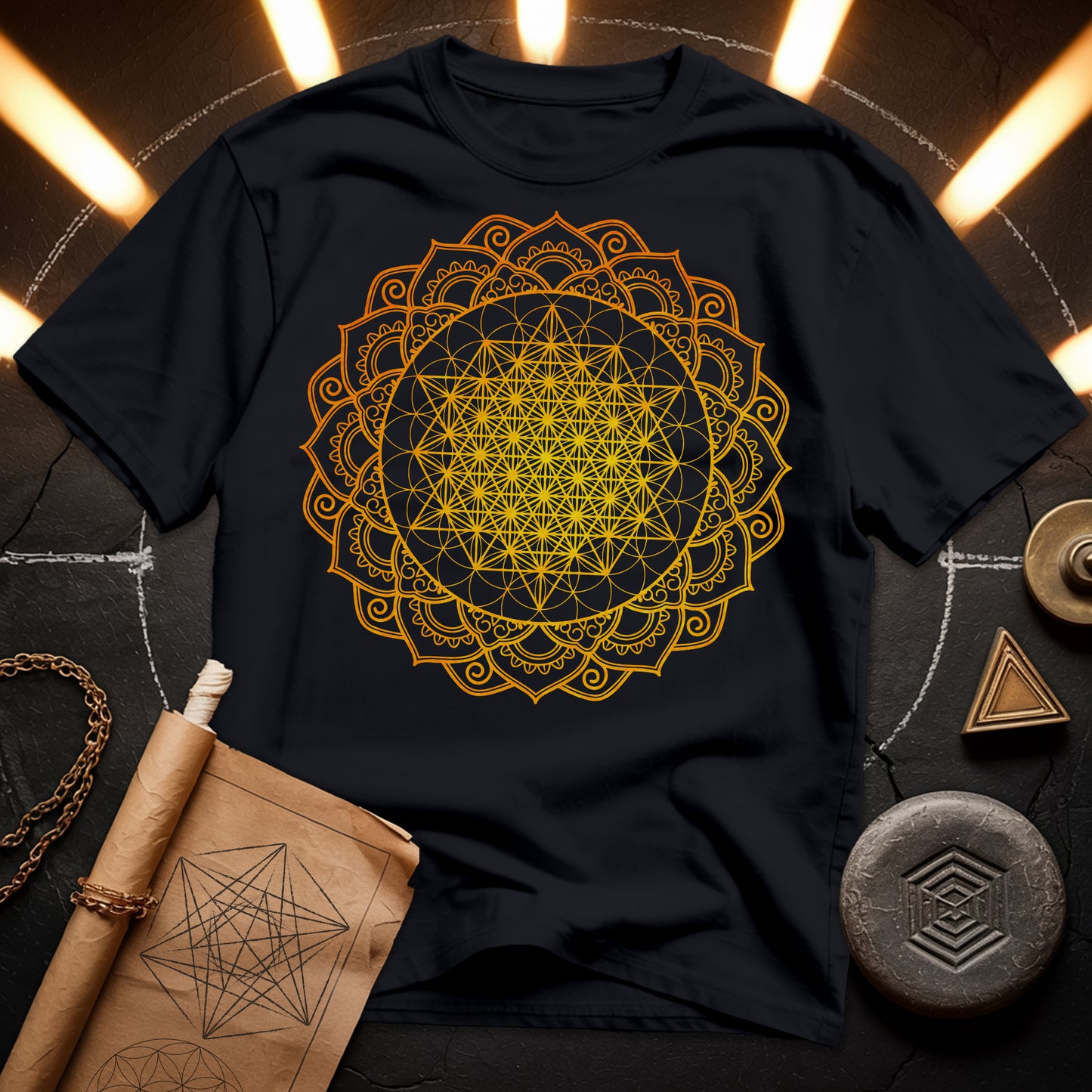 Tetrahedron Mandala T-Shirt
