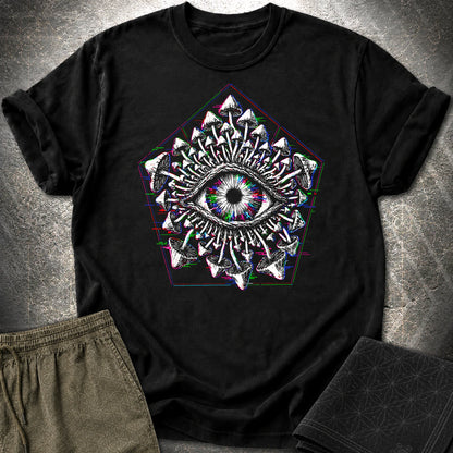 Third Eye Mushroom T-Shirt - Third Eye Mushroom T-Shirt - Black