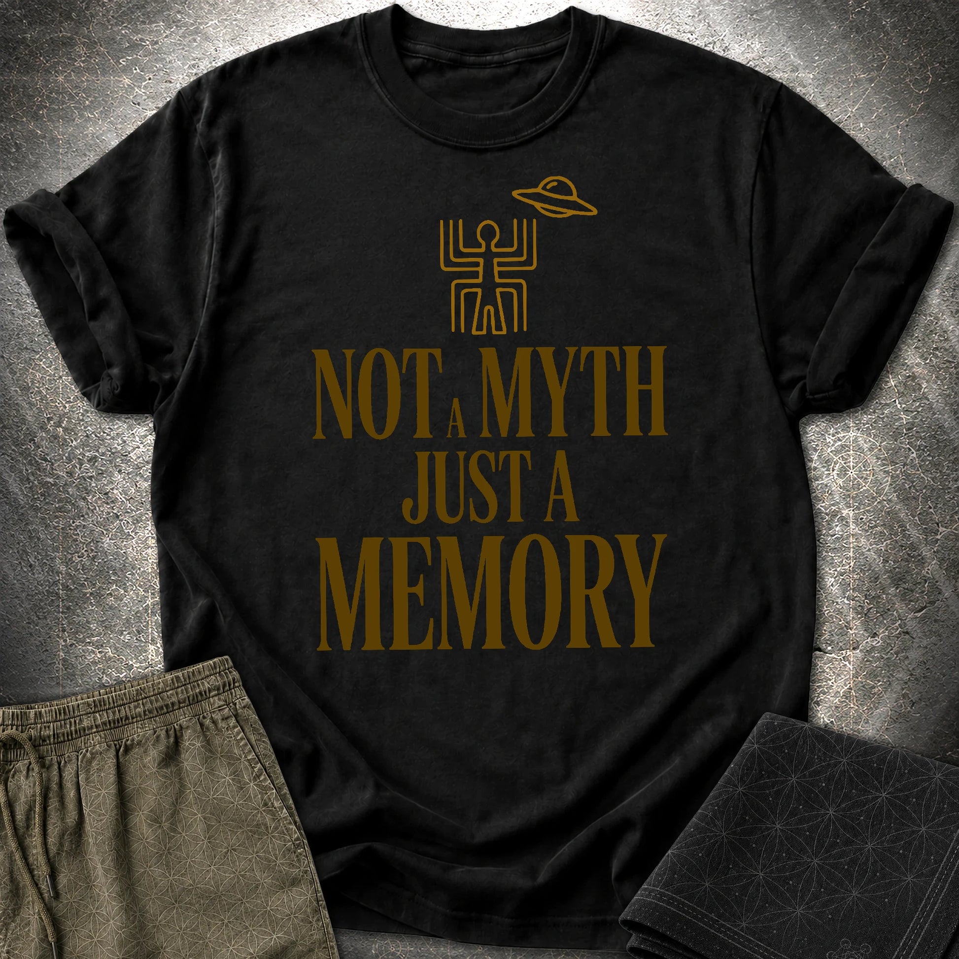 Not A Myth Ciemne - Not A Myth Ciemne T-Shirt - Black