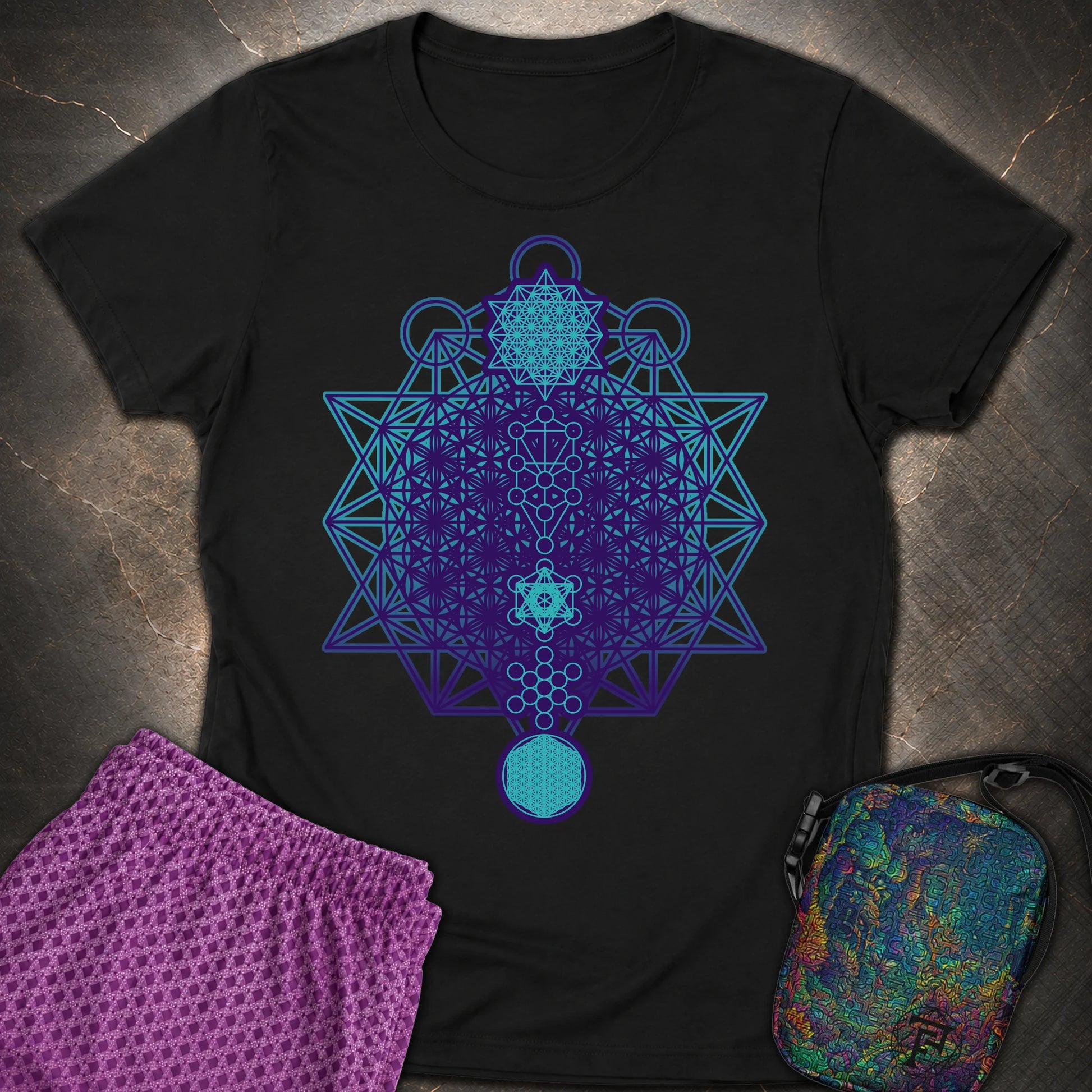 All The Sacred Geometry - All The Sacred Geometry Women’s T-shirt - Black