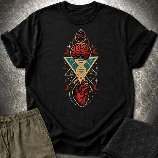 Heart Mind Coherence T-Shirt - Heart Mind Coherence T-Shirt - Black